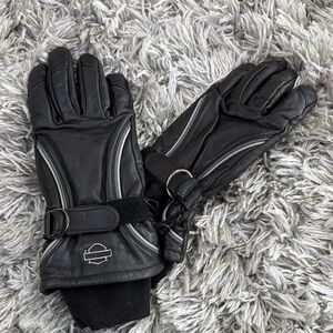Harley-Davidson Black Leather Women's Gloves